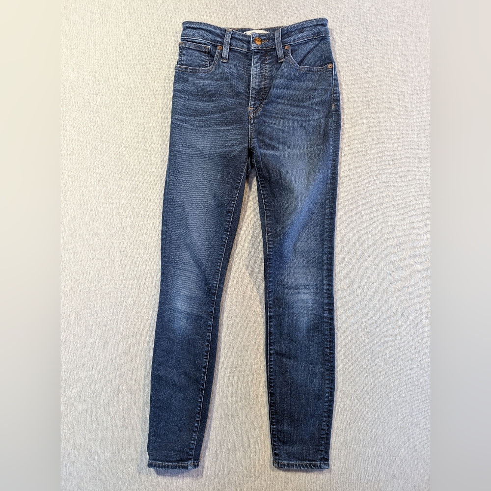 Madewell Curvy High Rise Skinny Jeans Women's 24 Blue